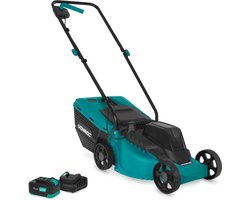 VONROC Accu Grasmaaier 20V – 32 cm maaibreedte - Borstelloze motor - Drie instelbare maai-hoogtes: 30/50/70 mm - Incl. 30L Opvangbak - Incl. 4.0Ah Accu en snellader