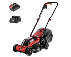 YARDIO Tools® - Grasmaaier Elektrisch - Grasmaaier Accu - Handmaaier - 320mm maaibreedte - 21v incl. 4.0a Accu en Snellader - tot 50m2 - Lawnmaster 320 - LawnMaster320-4.0aBAT