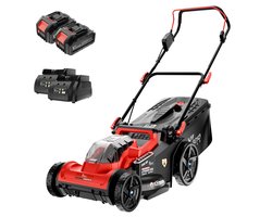 YARDIO Tools® - Grasmaaier Elektrisch - Grasmaaier Accu - Handmaaier - 430mm maaibreedte - 42v incl. 2x 4.0a Accu en Snellader - tot 200m2 - Lawnmaster 430 PRO - LawnMaster430-2x-4.0aBAT