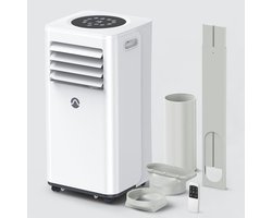 Draagbare Airconditioner 10000 BTU voor Ruimtes tot 450 M² - 3-in-1 Koel-, Ventilator- en Ontvochtigingsunit met Digitaal Display en Afstandsbediening