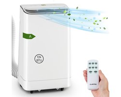 Klarstein Mobiele airconditioner met luchtafvoerslang, 4-in-1 airconditioner met ventilator, luchtontvochtiger & nachtmodus, Kleine & draagbare airconditioner voor thuis & op kantoor, 12000 BTU Laag verbruik