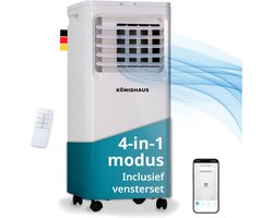 Könighaus Slimme Mobiele Airco | Snel & Efficiënt | 7000 BTU | Afstandsbediening en App