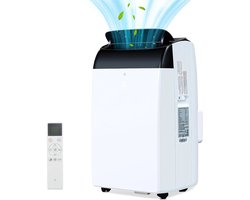 Mobiele Airco – Koelventilator – Draagbare Airconditioner – Luchtontvochtiger – 10000 BTU - Voor Ruimtes Tot 45 m² – Programmeerbare Timer – Afstandsbediening
