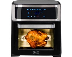 Adler AD 6309 Airfryer Oven - 13L XXL - 2500W - 8-in-1 Functies - Digitaal Touch Display - Inclusief Rotisserie en Accessoires - Zwart
