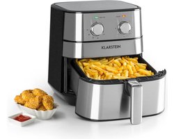 AeroVital heteluchtfriteuse 1700W 5,4 liter timer rvs zilver