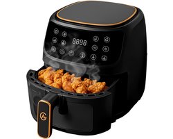 AG5100 Airfryer XXL Premium Zwart – 5,5L Hete Luchtfriteuse – Digitaal Display – 8 Programma’s – Anti-aanbak – Vaatwasserbestendig – Extreem Stil – Gezond Koken Zonder Olie – Inclusief Receptenboek