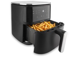 Airfryer Heteluchtoven 5 Liter - Digitale Air Fryer Met 12 Programma's - 1500W - Zwart - Vivid Green