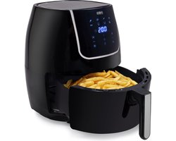 Airfryer XXL - Eden ED-7012 - Heteluchtfriteuse XXL – Inhoud: 6 liter – Digitale bediening - Braden, grillen, bakken, roosteren én frituren tot 80% minder vet - 1400gr friet