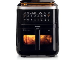 Ariete 4636/00 - XXXL Airfryer - Stoomoven vrijstaand (7 liter) - Grote heteluchtfriteuse met stoomfunctie - 10 kookprogramma's - Opwarmfunctie - 4 tot 6 personen - Kijkvenster met licht - Digitaal kookboek
