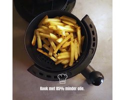 Aura® Mini airfryer - Airfryer - Airfryer klein - Wit - 30cm x 23cm x 31cm; 3.45 kg