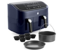 BK Supreme XXXL Airfryer 9L - PFAS vrij - dubbele mand 3L + 6L - met 3-delige bakset