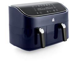 BK Supreme XXXL Dubbele Airfryer 9L - 3L + 6L - keramische antiaanbaklaag - 6 personen - sync-functie - manden vaatwasserbestendig - 80-200°C - Digitaal leddisplay met touchcreen - 6 programma's - PFAS-vrij