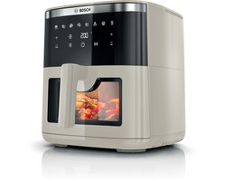Bosch MAF671C0 Airfryer XXL - Serie 6 - 7,2L - Shake alarm - Kijkvenster - Warmhoudfunctie - 7 programma's - Tot 5 personen - Dark Cream