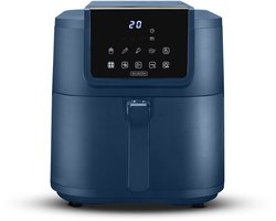 Bourgini Slimfit Airfryer XXL Blauw - Heteluchtfriteuse - 8 liter - 1700W - PFAS vrij