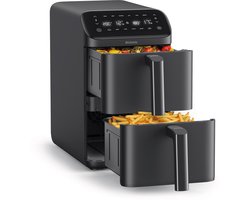 Brabantia Dubbele Airfryer XXL - 10 Liter - Gestapelde Lades - PFAS-Vrij - 2700W Vermogen - 6 Kookprogramma's - BBEK1240