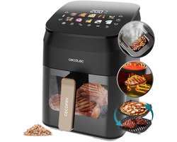 Cecotec 3-in-1 Airfryer XL - Airfryer, Grill en Smoker in 1 - 4.5 Liter - met Kijkvenster - DualHeat 3D Technologie - 10 Bakprogramma's - 2025 Model