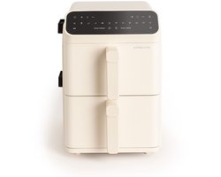 CREATE - 11,2 L Airfryer met dubbele laag en onafhankelijke bediening, Gebroken wit - AIR FRYER DUAL STACK