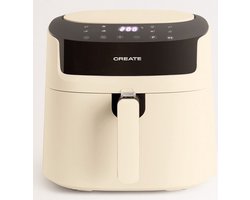 CREATE AIR PRO LARGE Enkel 6,2 l Vrijstaand 1800 W Heteluchtfriteuse Crème