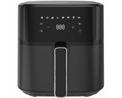Dewelling 625A Airfryer - XL 6,5L - Kompakt Heteluchtfriteuse met Metalen Binnenmand - 1700W - Zwart