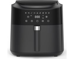 Dewelling AF80D10 XXL 9L Airfryer – Heteluchtfriteuse met 9 hoofdvoorkeuzeprogramma's, 2350W krachtige prestaties, 360° hete luchtcirculatie – Voor krokante en gezonde resultaten