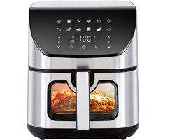 Digitale Airfryer XXL Hetelucht friteuse Sinaopus 8001-8.5L Grote Capaciteit voor 5 Personen-Snelle Opwarming-12 Voorgeprogrammeerde Functies-eenvoudig te reinigen-LED display