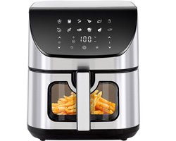 Digitale Airfryer XXL Hetelucht friteuse Sinaopus 8001-9L Grote Capaciteit voor 5 Personen-Snelle Opwarming-12 Voorgeprogrammeerde Functies-eenvoudig te reinigen-LED display