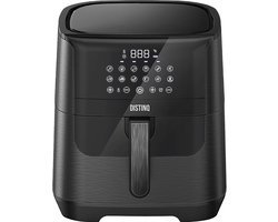 DistinQ Heteluchtfriteuse XXL AirFryer - 1800Watt - Inhoud 6,5 liter - Zwart