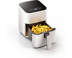 DYNA® Mini Airfryer - Airfryer - Heteluchtfriteuse - Compact - Wit - ‎26cm x 21cm x 28cm
