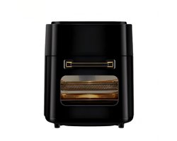 EAFC Airfryer - 11L Grote Capaciteit XXL - PFAS Vrij - programma's - Instelbare temperatuur - 1400 Watt - Tot 6-7 Personen - Zwart