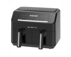 Emerio Dubbele Heteluchtfriteuse 2600W - 2x3.6L - Dual zone - Digitaal display - 50-200ºC - Timer - Sync Function - Zwart AF-130376.1
