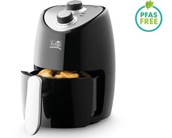 FRITEL Airfryer SnackTastic® 4202 - Compacte Heteluchtfriteuse - 1 tot 2 Pers. - Ideaal voor Kleine portie's - Hetelucht friteuse Singles & Studenten - PFAS-vrij - Zwart - 2 L - 1000W