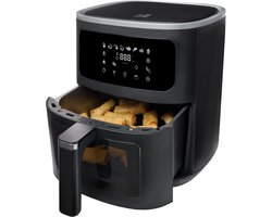 FRITEL Airfryer SnackTastic® 7620 – Heteluchtfriteuse 8L - Airfryer XXL – 1700W – Voor 1-8 Personen – Touchscreen – Airfryer met Kijkvenster & Verlichting – 8 Programma’s – PFAS-vrij – Zwart