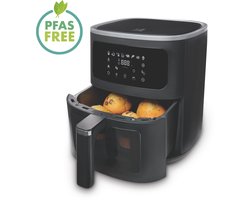 FRITEL Airfryer SnackTastic® 7720 - Heteluchtfriteuse - 8L - 1700W - 1 tot 8 Pers. - Touchscreen - Kijkvenster met verlichting - PFAS vrij