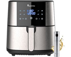 Friteuse zonder Olie Masterpro 1800 W 6 L Grijs Multicolour