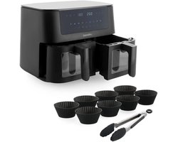 GreenPan Bistro Dual Zone airfryer 2x 4L + 9-delige bakset