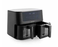 GreenPan - Bistro dubbele airfryer - 4L+4L - 9 programma's - Digitaal Led Display - Automatisch Uitschakelen - zwart - PFAS-vrij