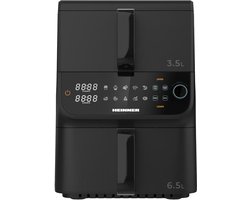Heinner Dubbele Airfryer 10 L – Heteluchtfriteuse 2 Manden – 10 Programma’s – Smart & Dual Cooking – 2500 W – Digitale Bediening – Zwart