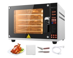 Hetelucht Broodroosteroven - Aanrechtmodel - Airfryer-functie - 4 Standen Convectie - Sproeifunctie - 0–350 °C - 4500 W - 220 V