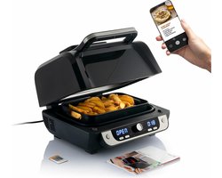 InnovaGoods | Airfryer xxl 6L Olievrije Friteuse met accessoires en receptenboek | Air fryer oven 3400 W | heteluchtoven 6 Liter Zwart Staal
