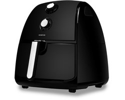 Inventum GF400HL - Airfryer - Hetelucht friteuse - 4 liter - 80 tot 200°C - Traploze thermostaat - 1500 watt - Zwart/RVS