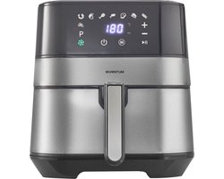 Inventum GF500HLD - Airfryer - Hetelucht friteuse - 5 liter - 80 tot 200 graden - PFAS vrij - 1700 watt - Zwart/Zilver - Beste Koop Maart 2025