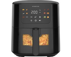 Inventum GF502HLDB - Airfryer - Hetelucht friteuse - 5 liter - Kijkvenster - 70 tot 200 graden - 1500 watt - Zwart