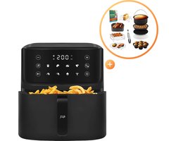 JAP Appliances Ascension - Airfryer XL met Accessoires set - Heteluchtfriteuse XXL - 2000W - 7,6L Inhoud - 60ºC tot 200ºC - Zwart