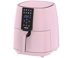 Jocca 1507P Digitale Airfryer – 3,8 L heteluchtfriteuse – 1450 W – Touchdisplay met 8 kookprogramma’s – Roze