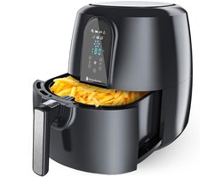 KitchenBrothers Airfryer XL - 1890W - Heteluchtfriteuse XXL - 7,2L Inhoud - 80ºC tot 200ºC - Zwart