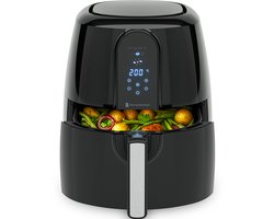 KitchenBrothers Airfryer XL - PFAS-Vrij - 1890W - Heteluchtfriteuse XXL - 7,2L Inhoud - 80ºC tot 200ºC - Zwart