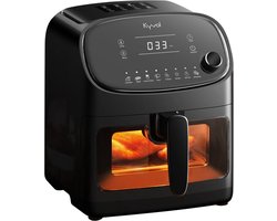 Kyvol Epichef AF60 Airfryer - Luchtfriteuse - Handig kijkvenster - Grote capaciteit van 6QT voor een hele kip - Keramisch gecoate mand - 360° snelle warmtecirculatie - 60+ recepten inbegrepen