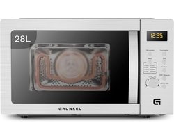 Magnetron met Grill en Airfryer Functie, 28 Liter, 5 Vermogensniveaus