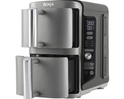 Ninja Double Stack Airfryer XXL - 9.5 Liter - Dubbele Gestapelde Lades - 6 Programma's - Inclusief Kookrekjes - SL400EU