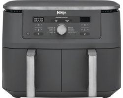 Ninja Dubbele Airfryer XXL - 9.5 L - Nieuw 2026 Model - 40 tot 240 Graden - 2470 W Vermogen - Dual Zone Technologie - DZ400EU
